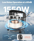 Home Kitchen Vacuum Freeze Dryer Dope For Meal Prep With 4 Layer Trays And Adjustable Timer And Temperature in icy landscape