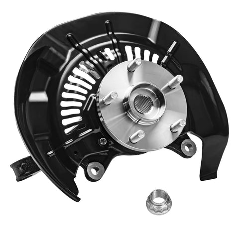 Front Left Steering Knuckle With Wheel Hub Bearing Assembly For Toyota Highlander AWD 2008-2013 3.5L V6 Driver Side Replacement