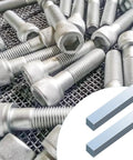 Half Inch Square Steel Bar Stock Cold Drawn Zinc Coated Keyway Flat Metal Bar 12 Inch Long Three Piece Set