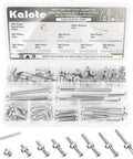 Heavy Duty 58pc M6 Crib Screws Hardware Kit Zinc Plated Bolts Nuts Set with assorted sizes in a clear organizer for baby bed frame repairs.