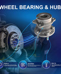 Rear Wheel Bearing Hub Assembly With ABS For Subarus And More, 5 Lug, Drop In Ready, Direct Fit Replacement For Forester