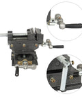 3 Inch Cross Slide Drill Press Vise 2 Way XY Heavy Duty Clamp Machine for Precise Milling with cast iron build and 68 mm clamping.