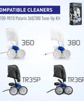 Beefed Up Factory Tune Up Kit for 360 and 380 Snowmobiles TR36P TR35P compatible cleaners with model numbers shown
