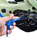 Using EWS-2 Bicycle Electronic Shift Tool For Shimano EW-SD3000 Wires And Batteries on bike