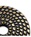Durable 4 Inch Turbo Segment Grinding Disc With Sintered Metal Bond For Concrete Stone Surfaces Dry Wet Polishing Wheel Grit 100 close-up.