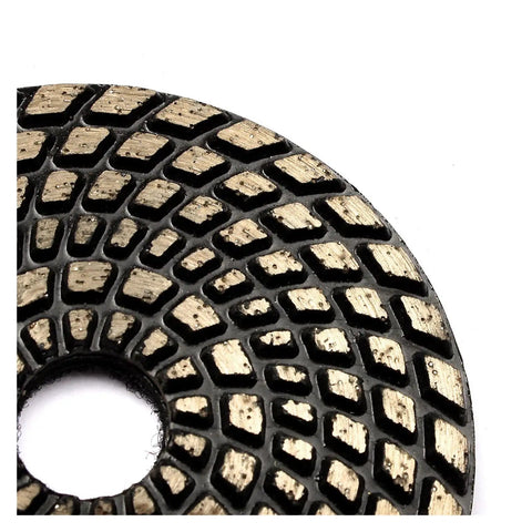 Durable 4 Inch Turbo Segment Grinding Disc With Sintered Metal Bond For Concrete Stone Surfaces Dry Wet Polishing Wheel Grit 100 close-up.
