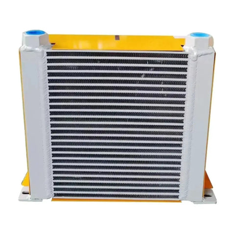 Beefy Hydraulic Air Cooler with 5800W cooling power, front view of DC 24V air cooled radiator for industrial applications