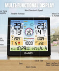 Pro Grade WiFi Weather Station With Indoor Outdoor Temperature And Humidity Monitor, 10 Inch Digital Color Display