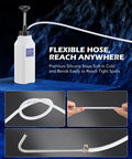 1L Hand Fluid Transfer Pump With 39 Inch Silicone Hose For Engine Oil, Transmission Fluid, Gear Lubricants