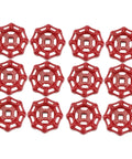 12 Pack Red Cast Iron Hand Wheel For Water Shutoff And Gate Valve Durable Valve Handle With Smooth Surface Design