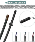 41 Inch Polypropylene Katana Sword For Training With Black Scabbard showing handle with hollow design for grip