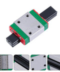 Miniature Alloy Steel Linear Guide Rail Block With Slick Lightweight Precision Slider For CNC Machines, 3D Printers, Robotic Arms, And Small Equipment