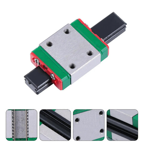 Miniature Alloy Steel Linear Guide Rail Block With Slick Lightweight Precision Slider For CNC Machines, 3D Printers, Robotic Arms, And Small Equipment