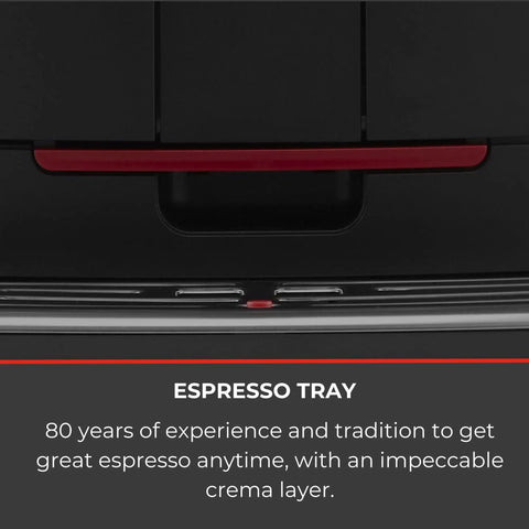 Espresso tray of the Straight Up One Touch Super Automatic Espresso Machine With Six Preprogrammed Drinks and Four Custom Profiles.