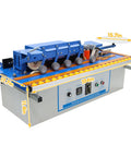 Grab This Badass Automatic Woodworking Edge Bander Countertop Edge Banding Machine For Curved And Straight Pieces With Digital Control Panel And Adjustable Speed Heavy Duty Shop Essential, side view with dimensions.