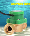 G1/2 To G1/2 Thread Flow Switch Sensor With Electronic Pressure Auto Control 220V for hot and cold water up to 70C
