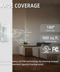 Motion Sensor Light Switch No Neutral Wire With Adjustable Sensitivity in living room showing large coverage