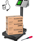 Pro Grade Digital Platform Scale For Packages And Luggage, 661 Lb Capacity, 0.1 Lb Precision, Commercial Scale With Price Computing