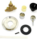 Temp-Gard I Shower Only Valve With Lever Handles, Pressure-Balanced Brass Shower Valve With Maximum Temperature Limit Stop, Silver Finish