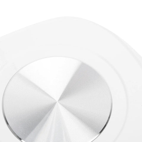 Close-up of the stainless steel base of the Electric Smart Cooling And Heating Coffee Mug With Intelligent Temperature Control.