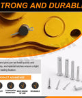 51 Piece Flat Head Clevis Pins Kit With 18 Sizes From M5 To M12 For Auto And DIY Projects on yellow metal surface