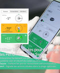 SwingMotion Golf Swing Trainer And Analyzer With Dual Wearable IMU Sensors app displaying swing analysis on smartphone.