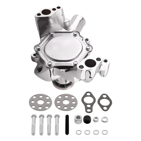 Heavy Duty Water Pump For Chevy Small Block V8 Engines 283 305 327 350 400 Cu In With Radiator Coolant System Compatible Models 1969-1987 High Performance Cooling Replacement Part Reliable Fit