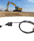 3.5 Meter Quick Release Manual Throttle Cable With Pivot Joint For Excavators And Heavy Equipment responsive throttle control, black cable with pivot joint