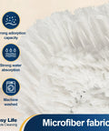 Heavy Duty Commercial Dust Mop With Quick Release Handle And Broad Sweeping Head microfiber fabric for strong water absorption.