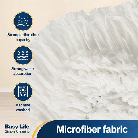 Heavy Duty Commercial Dust Mop With Quick Release Handle And Broad Sweeping Head microfiber fabric for strong water absorption.