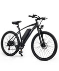Mountain Electric Bike For Adults With 500W Peak Motor And Cadence Sensor 50 Mile Range 374Wh 36V 10400mAh UL 2849 Certified Battery 20 MPH Shimano 6 Speed 26 Inch Puncture Resistant Tires, black