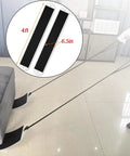 Two Pack Large Furniture Sliders With Pull Straps For Easy Move Heavy Duty Appliance Sliders For Carpet And Hardwood Floors Ideal For Moving Couches Tables And Other Heavy Furniture Safely Across Any Surface 4 Feet Total, shown under couch with person pulling.