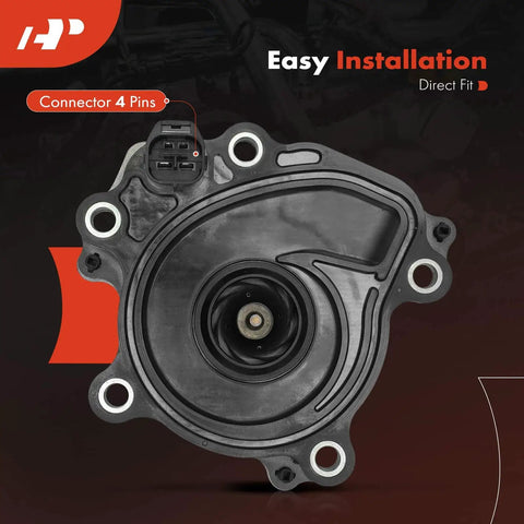 Heavy Duty Engine Electric Water Pump Direct Fit For Toyota Camry Avalon And Lexus ES300h Two Point Five Liter Engines, with 4-pin connector.