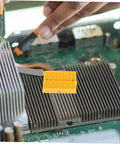 Plug And Play Solderless Breadboard Kit With Six Compact Yellow Protoboard Panels For Rapid Circuit Assembly on a motherboard.