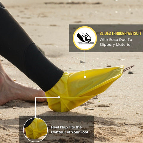 Friction Free Wetsuit Changing Sock For Surfers And Divers, Reusable Tear Resistant Gear That Lets You Slide Into Your Wetsuit Fast Without Snags Or Stretching, Durable For Kids Beginners And Triathletes