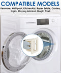 3 Pack Dryer Door Latch Strike Kit Replacement For Whirlpool Kenmore Maytag GE Frigidaire Dryers Replaces 279570VP 3390239 14205029