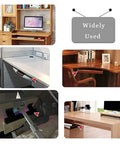 Installed Beefy Keyboard Tray Slides 10 Inch Or 12 Inch With Ball Bearing Full Extension Drawer Runners under various desks
