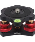 Tripod Leveler Stand With Five Degree Precision Adjustment Bracket for Seestar S50, featuring red dials and bubble level