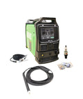 Heavy Duty 80 Amp Cnc Plasma Cutter With Ptm Machine Torch And Blowback Ignition For Painted Or Rusted Metals Includes 24 Foot Cable With Euro Quick Connect showing the unit and accessories.
