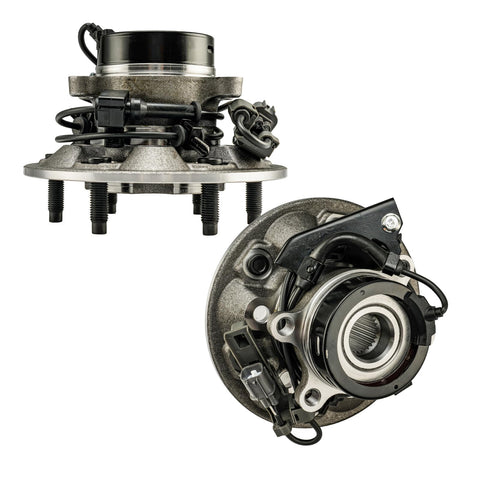 Pair Front Wheel Bearing Hub Assembly With ABS For Chevy Colorado 2004 Through 2008 4WD And GMC Canyon 2004 Through 2008 4WD Plus Isuzu I-350 2006 And Isuzu I-370 2007 Through 2008 4WD Durable Ready To Install Smooth Ride