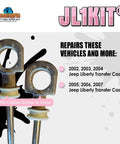 JL1Kit Transfer Case Shifter Cable Replacement Bushing For 2002 2003 2004 2005 2006 2007 Jeep Liberty 4X4 packaging