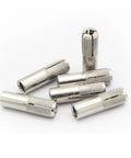 15 Pieces Drop In Anchors Set, Knurled, 3/8-16 For Solid Concrete, 304 Stainless Steel, Silver Finish, corrosion resistant anchors