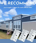 Heavy Duty 3 Pack Zinc Door Hinges For Mobile Home Combination Doors And Storm Door, 45X90Mm, installed on a mobile home.