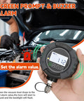 Digital HVAC Micron Vacuum Gauge 0 To 75,000 Microns With Pirani Sensor For Fast Accurate Readings And Micro Leak Detection Pro Grade Vacuum Quality Check In AC Systems. screen alarm display