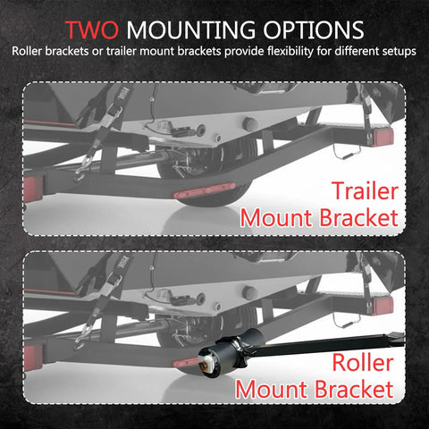 Transom Saver For Boats 23 To 35 Inches Adjustable Boat Motor Support With Heavy Duty Composite Head showing mounting options