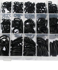 All In One O Ring Seal Kit 1480 Piece Nitrile Rubber High Pressure O Rings Set in plastic organizer box