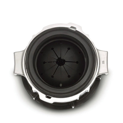 EZ Mount Garbage Disposal Sink Flange Kit With Twist And Lock Installation, Removable Splash Guard, top view