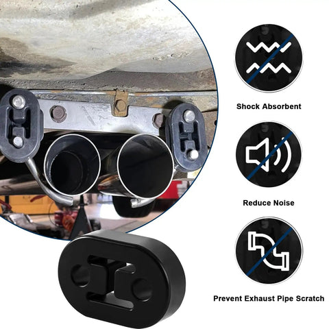 Two Point Five Inch Exhaust Hangers And Muffler Hangers Two Pack, 304 Stainless Steel Vibration Dampening Hooks on exhaust
