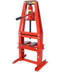 Heavy Duty Six Ton Hydraulic Shop Press With A Frame Benchtop And Adjustable Garage Floor Design Built Tough Carbon Steel Construction includes sturdy press plates.