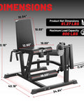 4 In 1 Leg Extension And Curl Machine For Home Gym With 800 LB Capacity dimensions and features description